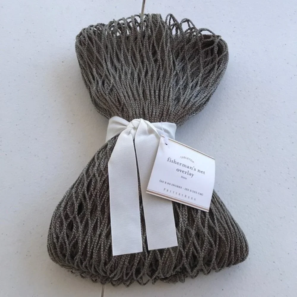 Pottery barn fisherman’s net overlay‎ NWT